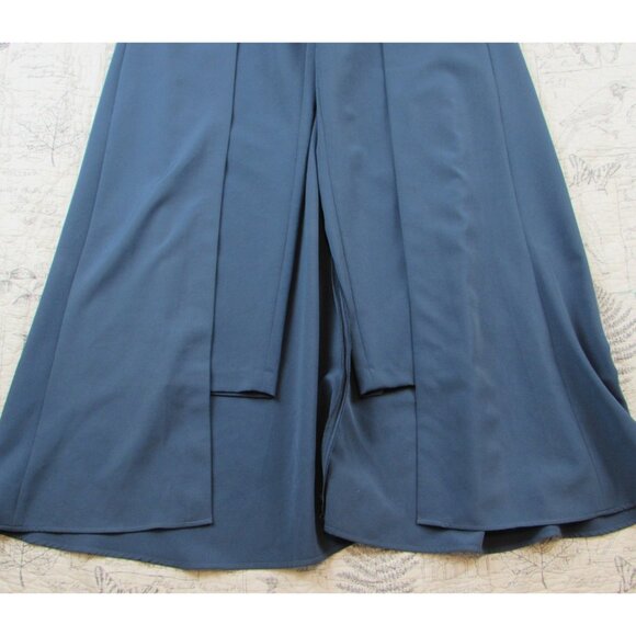 Kay Unger Anais  Jumpsuit  Evening cocktail formal wedding guest steel blue 2 - Picture 8 of 8